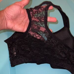 LA gear Lacy goth sexy sports bra size M